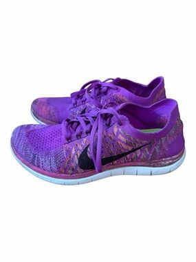 Nike RARE Free 4.0 Flyknit Running Shoes Fuchsia Purple Pink Women Size 8